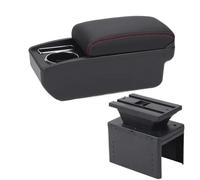 HPZPRPCEW Universal Car Armrest Universal Model Armrest Box Car Accessorie Auto Storage Box Modification Interior Retrofit Parts(C1 Black red NO USB)