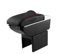 HPZPRPCEW Universal Leather Center Console Armrest Storage Box Central Container Black(Black red line)