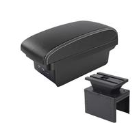 HPZPRPCEW Universal Model Armrest Box Storage Box Support Arm Interior Retrofit Parts Universal Car Armrest Box Central(B2 Black white 3 USB)