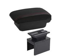 HPZPRPCEW Universal Model Armrest Universal Car Armrest Box Car Accessories Storage Box Retrofit Parts Increase Relieve Fatigue(A1 Black red NO USB)