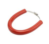 HPZPRPCEW Universal Motorcycle Accessories 100-160mm Universal Round Exhaust Protector Exhaust Pipe Silicone Fixing Rings(RED)