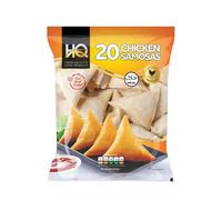 HQ 20 Chicken Samosa Crispy and Delicious Deep Fried Frozen Snack Perfect Party Starter with Authentic Indian Spices Ideal for Quick Snacks Lunch Boxes and Evening Tea Time Pack of 1