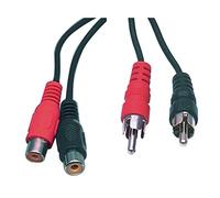 HQ Audio/Video RCA Phono Extension Cable L/R - 2m