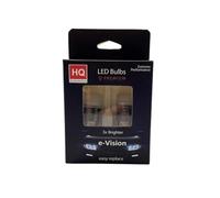 HQ Automotive e-Vision LED Bulbs P21W 3x1860HP CanBus White LED Light 6000K LED Lamp 12V-24V - 2 Bright LED Car Light Bulbs, LED Car Bulbs, Car Exterior LED Light Bulb, Easy Replace Car Accessories