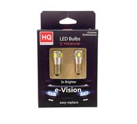 HQ Automotive e-Vision LED Light Bulbs H6W 6xSMD 5630 CanBus, White LED Car Light Bulbs 6000K, 192lm, 12V LED Car Bulbs, CanBus Compatible LED Bulbs, 3x Brighter, Easy Replace Car Accessories