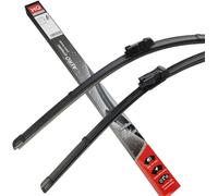 Set of Front Frameless Flat Aero Wiper Blades HQ Automotive - AD02-624 Twin Box