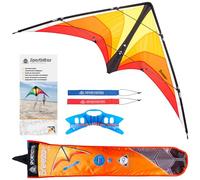 HQ Breezo - Blaze Versatile Stunt Kite - Wingspan 117 cm - Polyester Ripstop - Children & Adults - From 10 Years