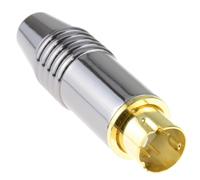 kenable HQ Gold Plated S Video SVHS Metal Plug 4 pin Mini DIN Solder