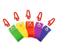 HQ Kite Tail 4m - Pack of 5 Colours - Kite Accessory - Easy Clip On - Multicolor