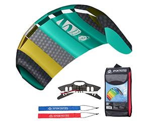 HQ Kites Symphony Beach III 1.3 Stunt Kite 51 Inch Dual - Line Sport Kite, Color: Rainbow - Active Outdoor Fun for Ages 8 and Up