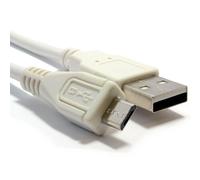 kenable HQ Shielded USB 2.0 A To MICRO B Data and Charging Cable WHITE 0.5m
