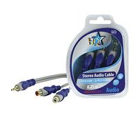 HQ Standard 0.2m 3.5mm Stereo Male to 2x RCA Female Cable