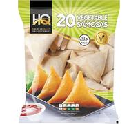 HQ Vegetable Samosa - 20Pcs, Delightful Golden samosas, Appetizing Side Dish or Snack, Ready-to-eat Cook, Perfect Size samosa, 660g (Pack of 1)