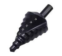 HQABCUTR 10-45mm Step Drill Bit High Speed Steel Cobalt Stepped Spiral Cone Metal Cutter Triangle Shank Hole Tools