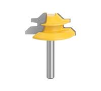 HQABCUTR 1Pc 1/4" Shank 6MM 8MM 45 Degree Lock Miter Router Bit Milling Cutter Woodworking Tool For Wood Tools