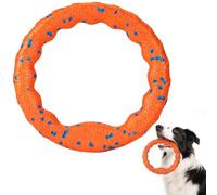 HQAYHSZD Dog ring toy, a throwable and floating water training ring, suitable for dogs that like to chew, and perfect for playing catch and tug-of-war games.