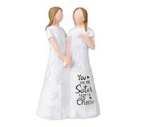 HQAYHSZD Sister figurines, a gift for your best friend, symbolizing your one and only sister. Exquisite hand-painted figurines that express the deepest friendship between sisters.