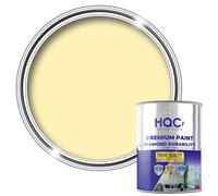 HQC Anti Damp & Mould Paint Light Yellow 2.5L - Breathable Matt Finish Interior Wall & Ceiling Coating - Prevents Condensation, Damp & Mildew Build-Up - Easy to Apply, Long-Lasting Protection