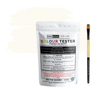 HQC Paint Wall and Ceilings Matt | Sample Colour Tester Pot with Brush | Quick Drying Quality Interior Paint | Contemporary Finish | White Colour 25ml