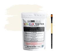HQC Paint Wall and Ceilings Matt | Sample Colour Tester Pot with Brush | Quick Drying Quality Interior Paint | Contemporary Finish | Ivory Colour 25ml