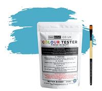 HQC Paint Wall and Ceilings Matt | Sample Colour Tester Pot with Brush | Quick Drying Quality Interior Paint | Contemporary Finish | Pale Blue Colour 25ml