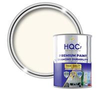 HQC Smooth Masonry Paint - Ivory - 1 Litre | Exterior Wall Paint for Render, Pebbledash, Brick, Concrete & Garden Walls | Waterproof & Dirt Resistant Formula | Long-Lasting