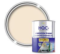 HQC Smooth Masonry Paint - Light Grey - 1 l (Pack of 1) Litre for Brick, Concrete, Render & Garden Walls, Waterproof Formula