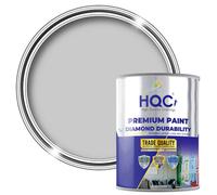 Hqc Vinyl Matt Emulsion Paint - Matt Finish For Interior Walls & Ceilings - Dove Grey - 1L