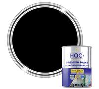 HQC Weather Shield Black Smooth Masonry Paint | 1L in 30+ Colours | Storm Proof, Scrub Resistance | Weatherproof Technology Designed with Acrylic Resin for Ultimate Protection