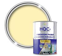 HQC Weather Shield Light Yellow Smooth Masonry Paint | 1L in 30+ Colours|Storm Proof, Scrub Resistance & Waterproof|Weatherproof Technology Designed with Acrylic Resin for Ultimate Protection