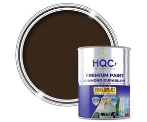 HQC Weather Shield Masonry Paint - Brown - 2.5 Litre | Exterior Paint Suitable For All Outdoor Bricks, Concrete & Patios | Storm-Proof - Weatherproof Technology | Durable Matt Emulsion