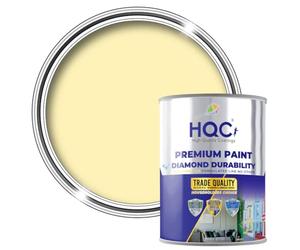 HQC Weather Shield Masonry Paint - Light Yellow - 2.5 Litre | Exterior Paint Suitable For All Outdoor Bricks, Concrete & Patios | Storm-Proof - Weatherproof Technology | Durable Matt Emulsion