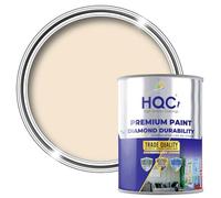 HQC Weather Shield Masonry Paint - Magnolia - 5 Litre | Exterior Paint Suitable For All Outdoor Bricks, Concrete & Patios | Storm-Proof - Weatherproof Technology | Durable Matt Emulsion