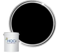 HQC Weather Shield Smooth Masonry Paint | 1L in 30+ Colours | Storm Proof, Scrub Resistance & Waterproof | Weatherproof Technology Designed with Acrylic Resin for Ultimate Protection Satin Black