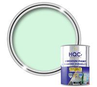 HQC Weather Shield Smooth Masonry Paint | 5L in 30+ Colours | Storm Proof, Scrub Resistance & Waterproof | Weatherproof Technology Designed with Acrylic Resin for Ultimate Protection Mint Green
