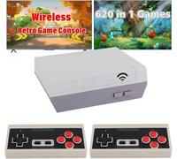 Hqeeun 2026 Upgrade Retro Game Console,Classic Retro Gaming Console with Built-in 620 Classic Games and 2 Pack Controllers,AV Output Nostalgia 8-Bit Video Games Console for Christmas Birthday