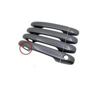 HQEJKCIOF Car Outer Door Handle ABS Plastic Carbon Fiber Door Handle Cover Sticker Overlay Styling for Prius V 40 for ZVW40 for ZVW41 for Grand 2012-2019