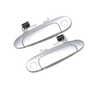 HQEJKCIOF Car Outer Door Handle Silver 1 Pair Front Left Right Exterior Door Handle for Echo 2000 2001 2002 2003 2004 2005