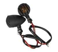 HQEJKCIOF Motorbike Turning Indicators Flasher Indicator Blinker Light Retro Fence Turn Signal 2Pcs For Cafe For Racer Motorcycle