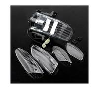 HQEJKCIOF Motorbike Turning Indicators Motorcycle Taillight Rear Stop Lamp For For RSV1000R For RSV 1000 Brake Light + 4pcs Turn Signals Lens