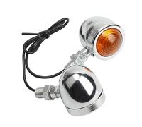 HQEJKCIOF Motorbike Turning Indicators Universal 1Pairs Motorcycle 12V Turn Signals Ch&rome Indicator Break Light For Accessories