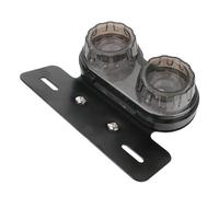 HQEJKCIOF Motorcycle Rear Light Universal 12V Twin Dual Turn Signal Light Brake Licence Plate Holder Motorcycle Accessories Tail