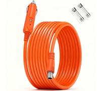 HQFIXDO 10FT Car Charging Cable for Jackery Bluetti Anker Goal Yeti Portable Power Station, 14AWG DC8mm Car Cigarette Lighter Charging Cable with DC8020 Plug 3M