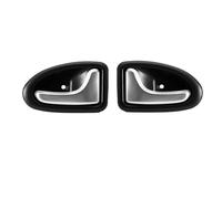 HQGQCEZEK 1/2 PCS Left Right Silver Matte Car Interior Door Handle Inside Inner Door Knob Fit for Renault for Clio 2000-2009 2/3-4/5 Doors Interior Door Handle(1 Pair)
