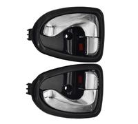 HQGQCEZEK 1Pair Car Interior Door Handles Front Rear Left Right Side Black Chrome for Hyundai for Accent 2000-2006 82610-25000 82620-25000 Interior Door Handle(Black Chrome)