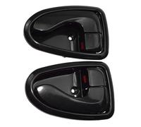 HQGQCEZEK 1Pair Car Interior Door Handles Front Rear Left Right Side Black Chrome for Hyundai for Accent 2000-2006 82610-25000 82620-25000 Interior Door Handle(Black)