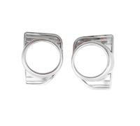 HQGQCEZEK 2pcs ABS Chrome Car Accessories Plated Front Fog Lamp Cover Trim Paste Style For Toyota For Hiace For Commuter 2014 2015 2016 2017