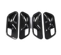 HQGQCEZEK 4Pcs Car Interior Door Side Handle Bowl Cover Trim Accessories Carbon Fiber Style for 3 Series F30 F31 2012 2013 2014 2015 2016 2017 2018 2019 Interior Door Handle