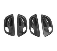 HQGQCEZEK 4Pcs Carbon Fiber Interior Door Handle Bowl Cover Trim for 5 Series F10 2011 2012 2013 2014 2015 2016 Interior Door Handle