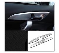 HQGQCEZEK Car Interior Door Handle Bowl Cover Trim Catch Frame Bezel Garnish for Mitsubishi for Eclipse for Cross 2018 2019 (ABS Chrome)